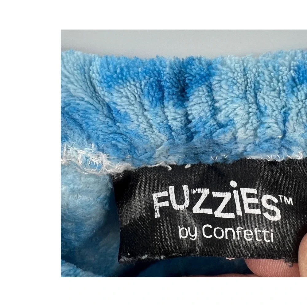 Fuzzies by Confetti Blue Tie Dye Plush Fleece Lounge Pants Girls L 14/16‎